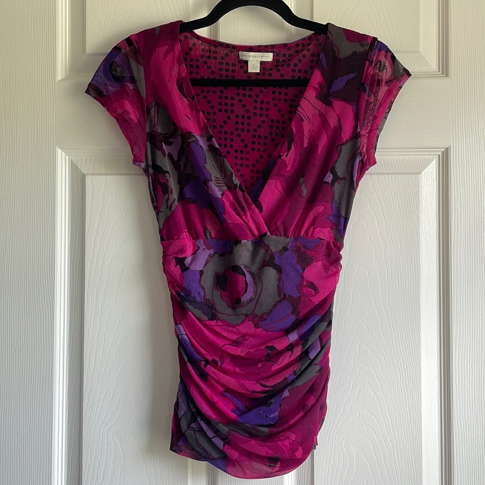 New York & Co. Floral Blouse
